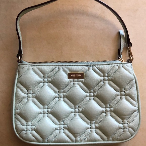 kate spade Handbags - Kate Spade quilted mint wristlet